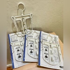 NWT Ponykasei Hood & High- necked Hanger 4 pcs made in Japan easy dry laundry